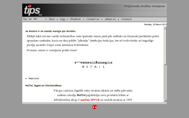 TIPS INT, SIA